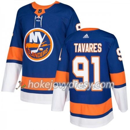 Pánské Hokejový Dres New York Islanders John Tavares 91 Adidas 2017-2018 Royal Authentic
